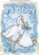 Cute Baby Boy! Carried by a Stork A4