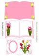 Open Book of Coloured Tulips