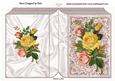 Pretty Yellow Roses on Vintage Lace Folded Book