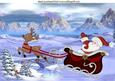 Up! Up! and Away, Ruddy with Santa in His Sleigh A4