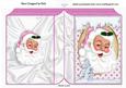 Lovely Santa in Pink with Snow Folded Book