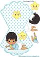 Baby Boy on a Cloud Rocker Card