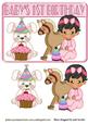Baby Girls 1st Birthday with Rocking Horse