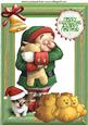 I Want to Keep This One! Little Elf Hugging Teddy A4