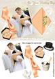 Wedding Day with Peach Bow and Envelope
