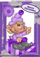 Santas Elf Sitting on a Present in Wooden Frame A4