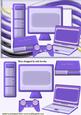 I Love My Gadgets! Com, Laptop in Purple & Funky Frame