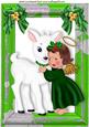 Little White Deer with Angel A4