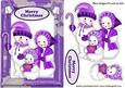 Snowman Family with Bells