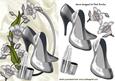 Pretty Silver Flowers with Silver Shoes & Lippy