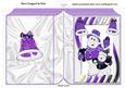 Skating Snowmen with Purple Bells Folded Book