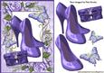 Purple Shoes in Purple Rose Frame