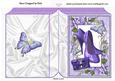 Purple Shoes in Purple Rose Frame Folded Book