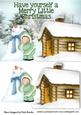 I Love Cuddling My Snowman, with Cottage