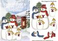 Snowman Family Singing Christmas Carols