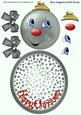Funny Face Silver Bauble Large Rocker Card