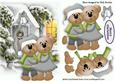 Keeping Warm Cute Little Teddies in Silver