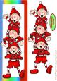Cheeky Santa Elves Long Dl Card