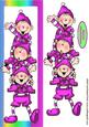 Cheeky Santa Elves in Pink Long Dl