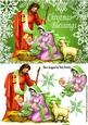 Nativity with Baby Jesus, Joseph & Mary in Green