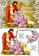 Nativity with Baby Jesus, Joseph, & Mary in Gold