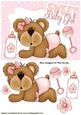 Sweet Baby Girl, Cute Baby Teddy with Bottle