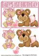 Baby Girl and Teddy! First Birthday