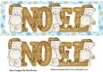 Lovely Teddy in Santa Hat with Word Dl