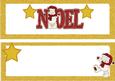 Noel in Gold Glitter Frame with Teddies Insert Dl
