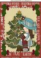 Little Girl in Bonnet Dressing the Christmas Tree A4