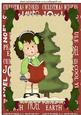 Little Girl Carol Singing with Tree A4