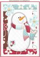 Snowman in a Scraf A4