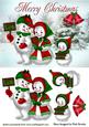 Let It Snow! Cute Snowman Family