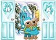 Little Bears in Turq Cuddling in the Snow Gatefold