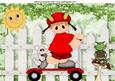 Ooh! Not So Fast Little Mouse with Boy in Red on Scooter A4