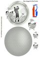 Anyone for Golf in Silver! with Golf Balls Rocker Card