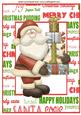 Santa with Pressies in Frame A4