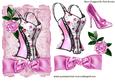 Pretty Pink Basque, and Sparkle Shoe with Bow