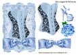 Pretty Blue Basque, with Shoe and Blue Bow