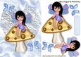 Sweet Faerie Sitting on a Mushroom