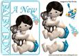 Baby Boy and His Cuddly Toy with Dummy
