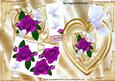 Hand Painted Cerise Roses & Doves on a Heart 8x8 Mini Kit
