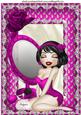 I Feel Pretty with Cute Little Lady & Cerise Rose A4