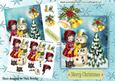 Little Girl with Snowman and Tree 8x8 Mini Kit