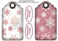 Pink Snowflake Tags, with Christmas Tags