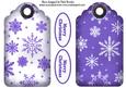 Purple Snowflake Tags with Christmas Tags