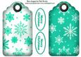Turq Snowflake Tags with Christmas Tags