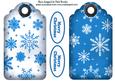 Blue Snowflake Tags with Christmas Tags