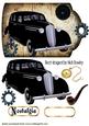 1936 Black Sedan a Touch of Nostalgia on a Tag