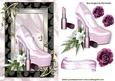 Candy Pink Shoes with Lippy in Ornate Frame